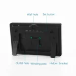 Large Display Led Digital Clock 5 Modes Brightness Adjustable Temperature Mute Electronic Clock - Image 9