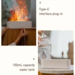 DQ709 Flame Aromatherapy Diffuser Quiet USB Air Humidifier - Image 6