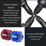 Portable Short Handle Phillips And Straight 2 In 1 Screwdriver With Magnetism - Image 4