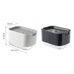 Press Type Soap Dispenser Detachable Double Layer Drainage Design Soap Dish - Image 2