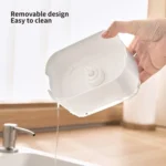 Press Type Soap Dispenser Detachable Double Layer Drainage Design Soap Dish - Image 8