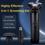 3-in-1 Multifunctional Razor Electric Shaver Nose Hair Sideburn Trimmer - Image 2