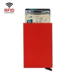 RFID Short Metal Card Case Credit Card Holder Wallet