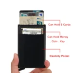 RFID Short Metal Card Case Credit Card Holder Wallet - Image 5