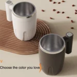 Automatic Stainless Steel Stirring Cup Portable Coffee Mug Magnetic Mug - Image 2