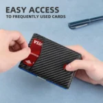 RFID Anti-Magnetic And Anti-Theft Leather Multi-Card Credit Card Wallet Coin Purse - Image 6