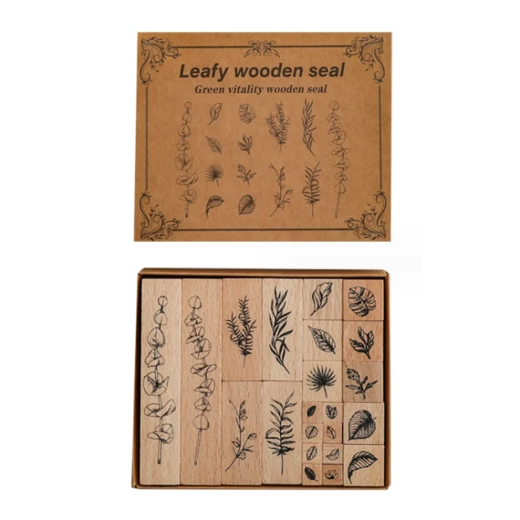 TBD0603959001A.webp Handbook Seal Holly Wood Rubber Stamp Set - Image 1