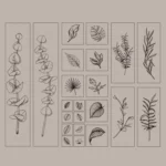 Handbook Seal Holly Wood Rubber Stamp Set - Image 2