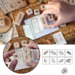 Handbook Seal Holly Wood Rubber Stamp Set - Image 3