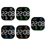 6633 LED Screen Digital Display Timing Desktop Alarm Clock Living Room Hanging Clock - Image 2