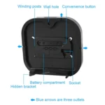 6633 LED Screen Digital Display Timing Desktop Alarm Clock Living Room Hanging Clock - Image 4