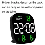 6633 LED Screen Digital Display Timing Desktop Alarm Clock Living Room Hanging Clock - Image 5
