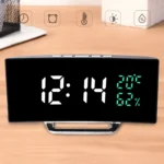 7816 Curved Screen LED Temperature / Humidity Display Multifunctional Clock - Image 7