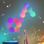 RGB Symphony Hexagon Lights DIY Bedside Ambient Wall Lamp Smart Honeycomb Light - Image 2