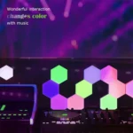 RGB Symphony Hexagon Lights DIY Bedside Ambient Wall Lamp Smart Honeycomb Light - Image 5