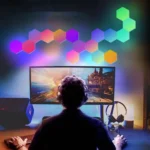 RGB Symphony Hexagon Lights DIY Bedside Ambient Wall Lamp Smart Honeycomb Light - Image 9