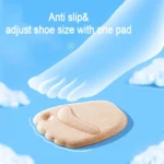 10pairs 4D Sponge Non-slip Forefoot Pad High Heels Mat - Image 4