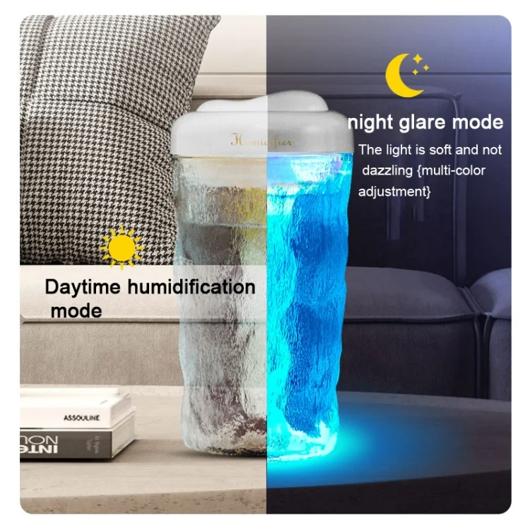 TBD06039703_B3.webp Iceberg Small Car Humidifier Atomization Mute Colorful Aromatherapy Machine - Image 4