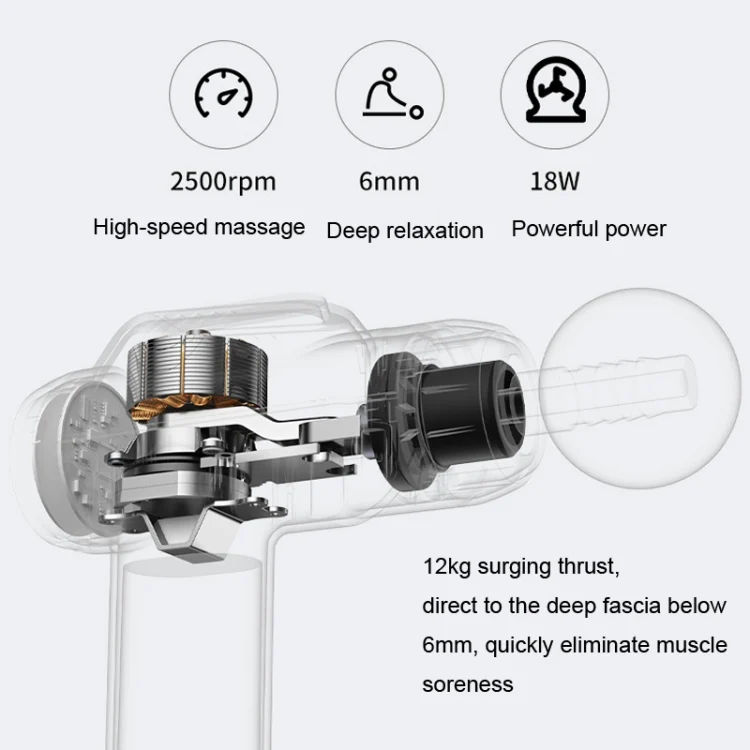 TBD06039884_B4.webp Konka 6 Speed Intelligent Fascia Gauge Muscle Relaxation Massager With 4 Massage Heads - Image 5