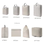 8 In 1 Compression Packing Cubes Expandable Travel Bags Luggage Organizer - Image 3
