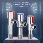 Model D 304 Hexagonal Stainless Steel Angle Valve Fine Copper Ceramic Valve Spool With Decorative Cover - Image 2