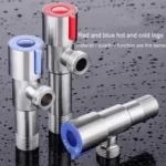 Model D 304 Hexagonal Stainless Steel Angle Valve Fine Copper Ceramic Valve Spool With Decorative Cover - Image 3