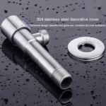 Model D 304 Hexagonal Stainless Steel Angle Valve Fine Copper Ceramic Valve Spool With Decorative Cover - Image 8