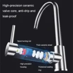 304 Stainless Steel Kitchen Rotatable Sink Faucet - Image 4