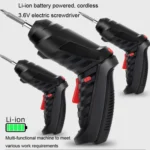 Home Use Mini Rechargeable Multifunction Electric Screwdriver Electric Drill Tool Set - Image 3