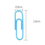 Deli 0024 100 pcs/box 2.8cm File Classification and Storage Color Paper Clips - Image 3