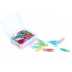 Deli 0024 100 pcs/box 2.8cm File Classification and Storage Color Paper Clips - Image 6