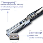 Deli 0222 10 Portable Metal Stapler With Staple Remover Labor Saving Stapler - Image 5