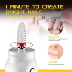 Rechargeable Nail Drill Machine Set with Ceramic Drill Bit Spot Lighting - Image 7
