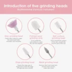 Rechargeable Nail Drill Machine Set with Ceramic Drill Bit Spot Lighting - Image 8