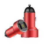 Mini Multifunctional Dual USB Digital Display Car Charger