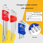 Short-Side Ball-End Hexagon Wrench Set Tools - Image 3