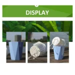 Diamond-shaped Automatic Water-absorbing Lazy Flower Pot Green Plant Plastic Pot - Image 4