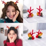 1pair Christmas Hair Accessories Cute Hairpins For Children - Image 4