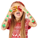 10pcs Christmas Glow Waterproof Cartoon Tattoo Sticker - Image 5