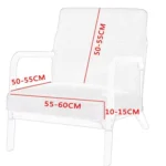 Wooden Sofa Chair Sleeve Solid Back Office Chair Chair Cover - Image 3