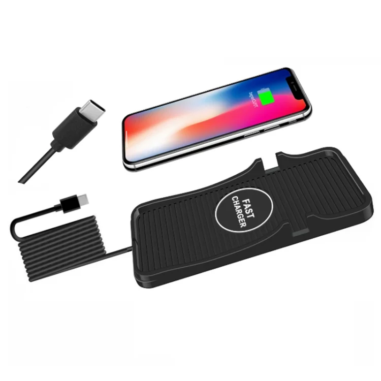 TBD0604005401A.webp 15W Car Wireless Charging Silicone Base For Apple Android Phones - Image 1