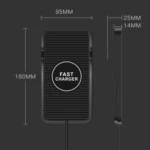 15W Car Wireless Charging Silicone Base For Apple Android Phones - Image 6