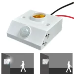 YX-425B AC85-265V Infrared Human Body Induction E27 Screw LED Lamp Holder