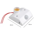 YX-425B AC85-265V Infrared Human Body Induction E27 Screw LED Lamp Holder - Image 3
