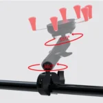 Camera Phone Holder Ball Head Base Live Riding Shooting Handlebar Rotating Clamp - Image 4