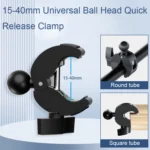 Camera Phone Holder Ball Head Base Live Riding Shooting Handlebar Rotating Clamp - Image 7
