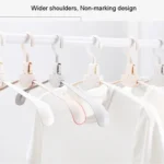 Plastic Travel Folding Hanger Portable Clothes Wide Shoulder Traceless Drying Rack - Image 6