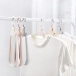 Plastic Travel Folding Hanger Portable Clothes Wide Shoulder Traceless Drying Rack - Image 7