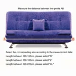 Armless Stretch Sofa Bed Cover All Inclusive Folding Sofa Bed Cover Shade - Image 3