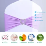 Tie-Free Stretch Chair Back Flower Bow Chair Cover Hotel Chair Back Strap Decoration - Image 4
